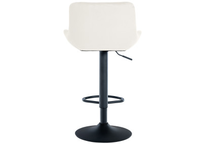 Tabouret de bar Tover en velours, crème