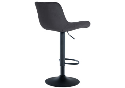 Tabouret de bar Tover en velours noir