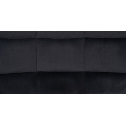 Tabouret de bar Tover en velours noir