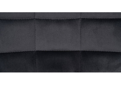 Sgabello da bar Tover in velluto grigio scuro