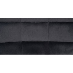 Taburete de bar Tover en terciopelo gris oscuro