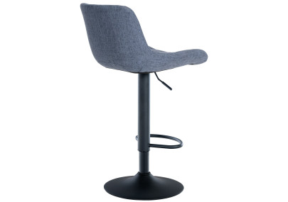 Tabouret de bar Tover, tissu bleu