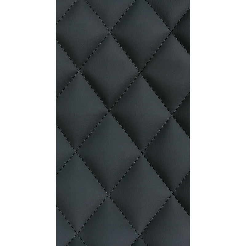 Tabouret de bar Minosa en similicuir noir