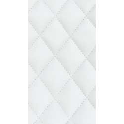 Tabouret de bar Minosa, similicuir, blanc