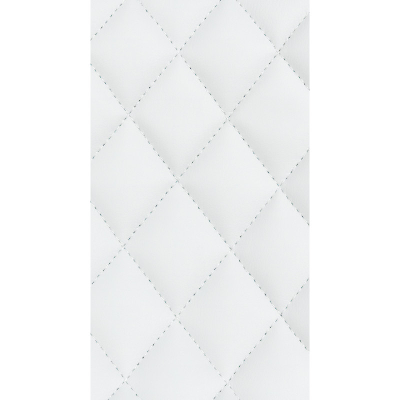 Tabouret de bar Minosa en similicuir blanc