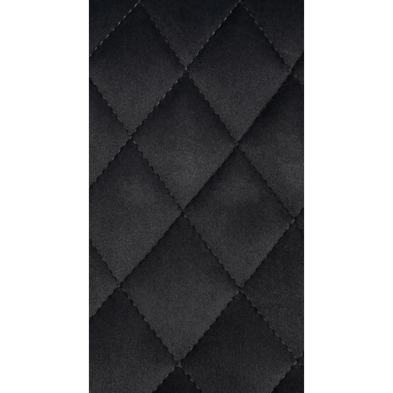 Taburete de bar Minosa de terciopelo, negro