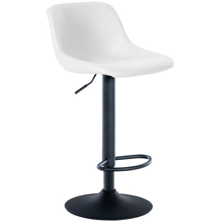 Tabouret de bar Loft en similicuir blanc