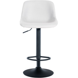 Sgabello da bar Loft, similpelle, bianco