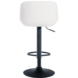 Tabouret de bar Loft en similicuir blanc