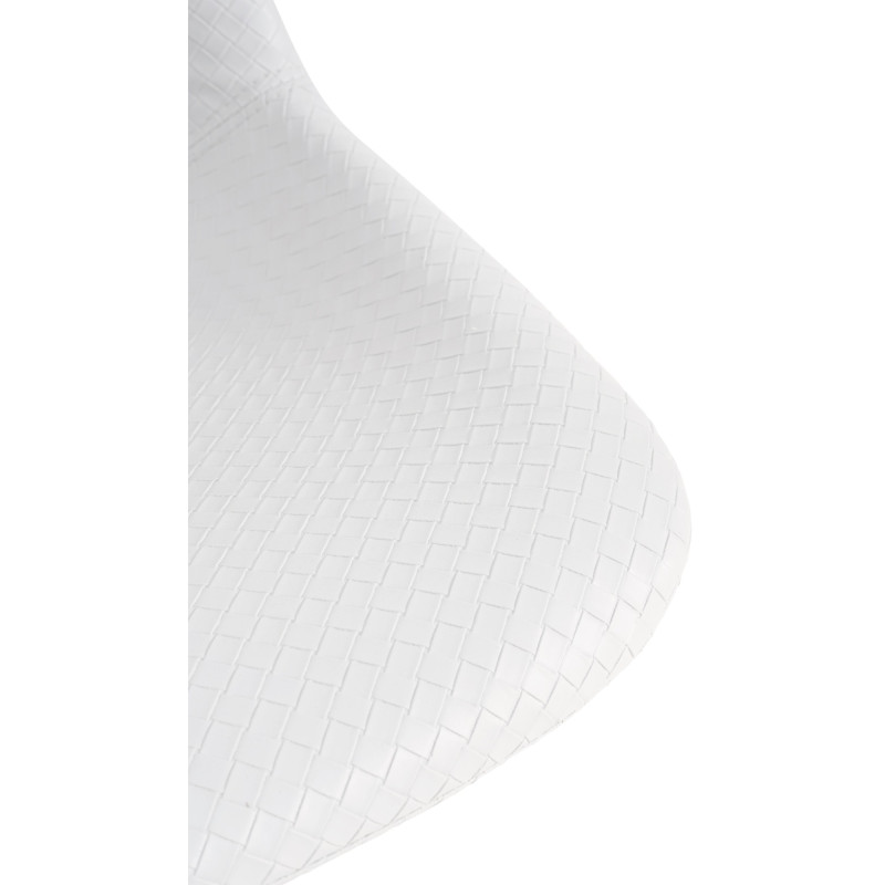 Tabouret de bar Loft, similicuir, blanc