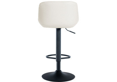 Tabouret de bar Loft, similicuir, crème