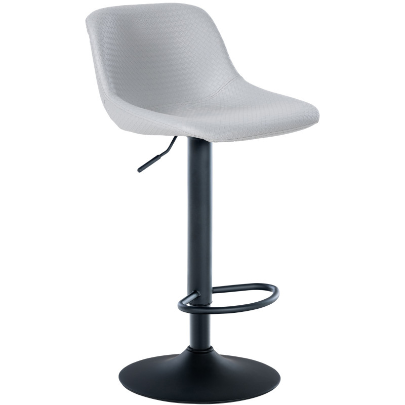 Tabouret de bar Loft en similicuir gris