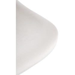 Tabouret de bar en velours Loft crème