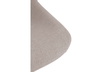 Banqueta alta estilo loft, tecido creme