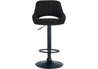 Taburete de bar Milet, tela negra
