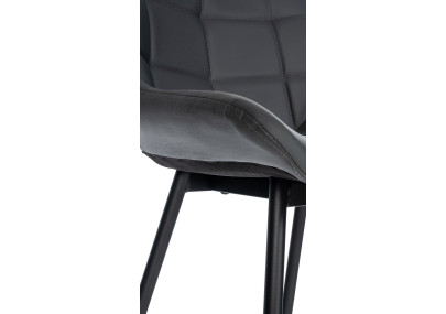 Sgabello da bar Weston, similpelle, grigio