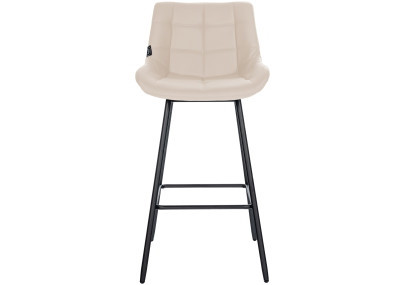 Tabouret de bar Weston, similicuir, crème