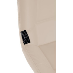 Tabouret de bar Weston en similicuir crème