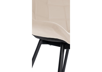 Sgabello da bar Weston, similpelle, crema