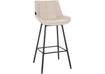 Sgabello da bar Weston, similpelle, crema
