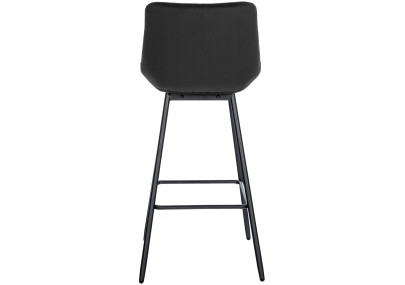 Tabouret de bar Weston en velours noir
