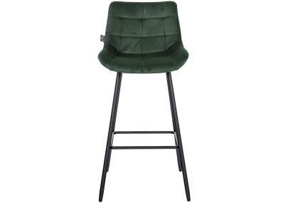Taburete de bar Weston de terciopelo, verde oscuro