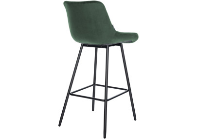 Taburete de bar Weston de terciopelo, verde oscuro