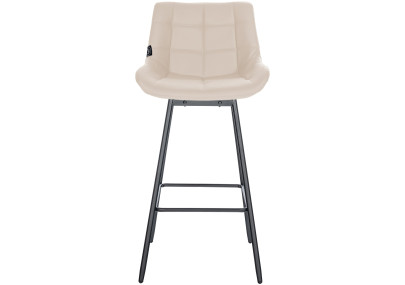 Sgabello da bar girevole Weston, similpelle, crema