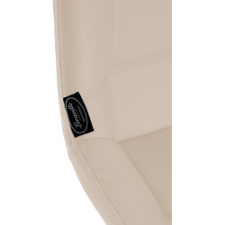 Sgabello da bar girevole Weston, similpelle, crema