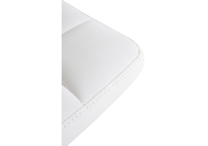 Tabouret de bar Feni, similicuir, blanc