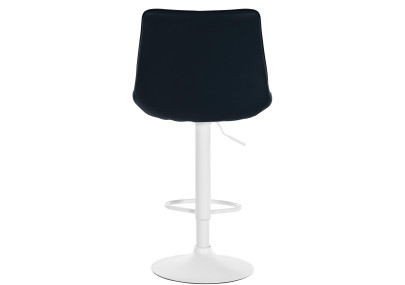 Tabouret de bar Toni, similicuir, blanc/noir