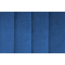 Taburete de bar Toni de terciopelo, blanco/azul