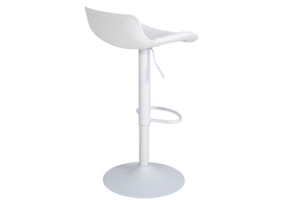 Tabouret de bar Aveiro, similicuir, blanc