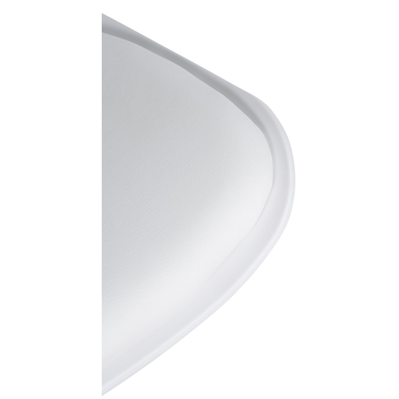 Tabouret de bar Aveiro en similicuir blanc