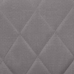 Tabouret de bar Lazio, tissu blanc gris