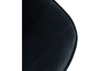 Tabouret de bar Lex en velours noir