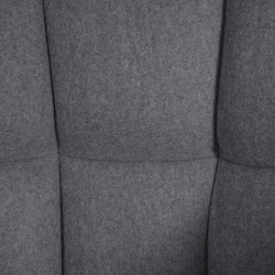 Taburete de bar Damaso B, fieltro gris