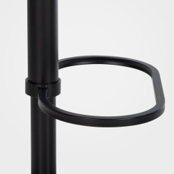 Tabouret de bar en feutre Damaso B gris