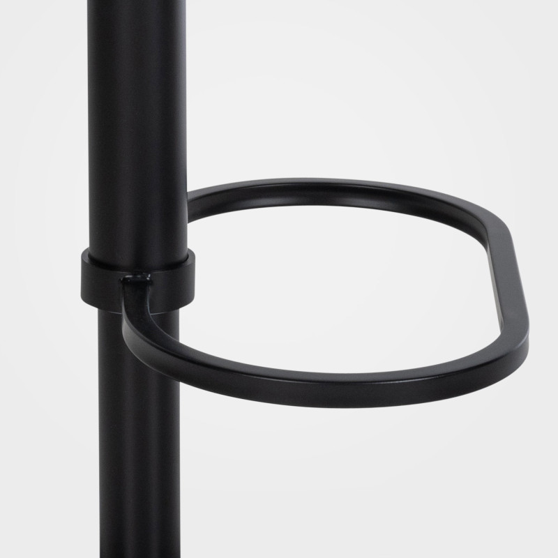 Tabouret de bar en feutre Damaso B gris