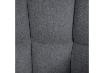 Taburete de bar Damaso E, fieltro gris