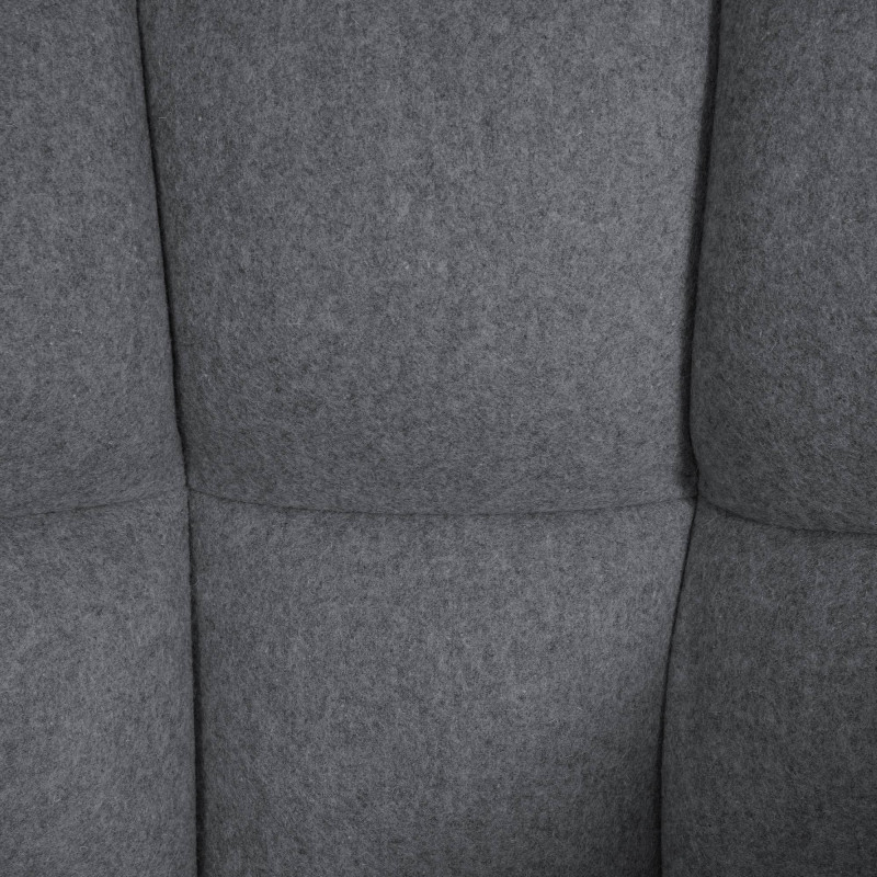 Tabouret de bar Damaso W en feutre gris