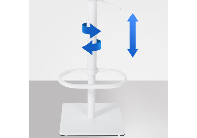 Tabouret de bar Damaso W en feutre gris