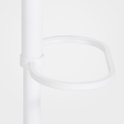 Taburete de bar Damaso W de fieltro, gris