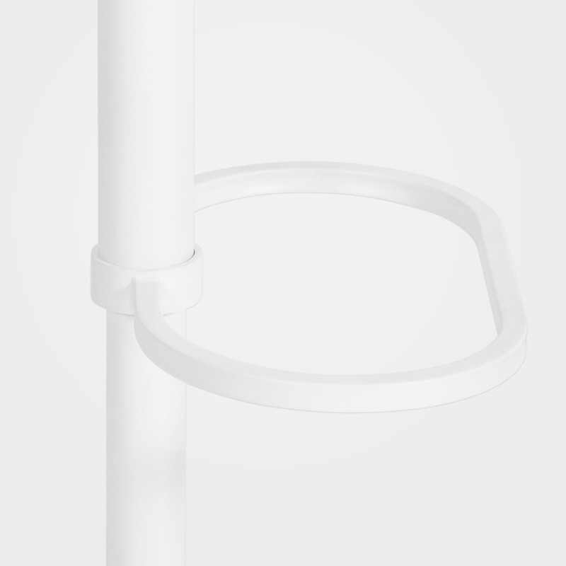 Taburete de bar Damaso W de fieltro, gris