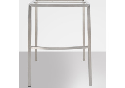 Sgabello da bar in feltro Damaso E con struttura a 4 gambe, grigio