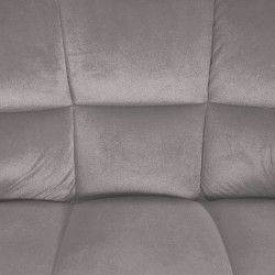 Sgabello da bar Damaso B, grigio velluto