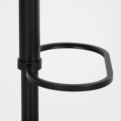 Tabouret de bar Damaso B, velours, marron