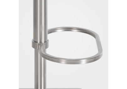 Tabouret de bar Damaso E, velours gris