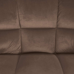 Tabouret de bar en velours Damaso E brun