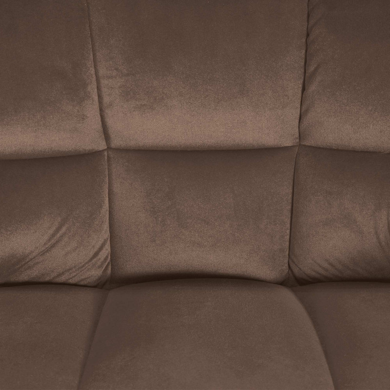 Tabouret de bar en velours Damaso E brun